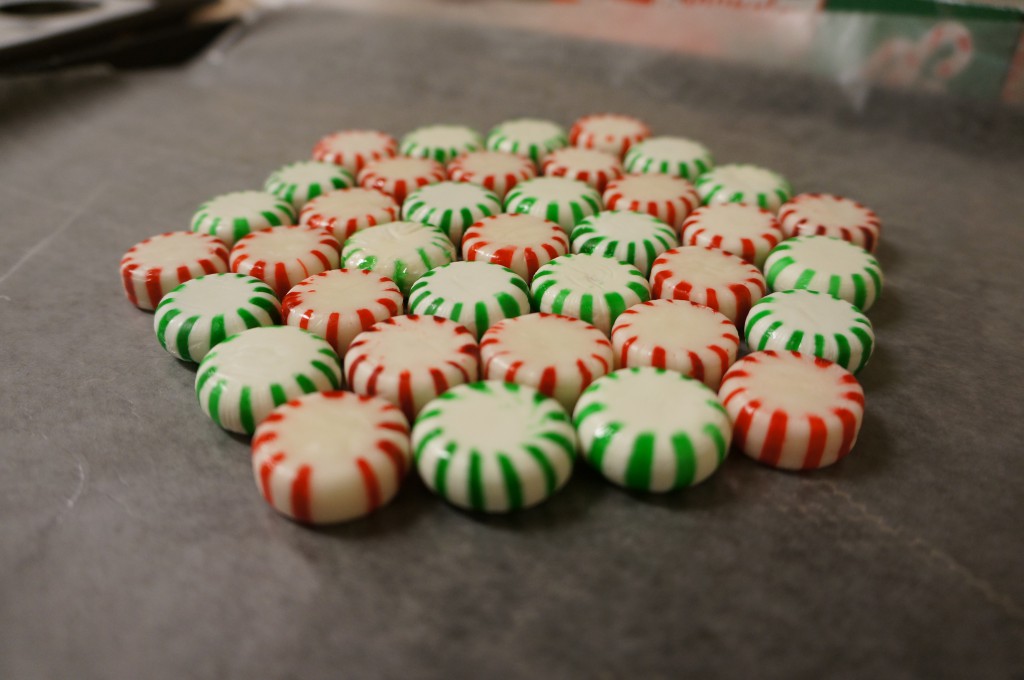 peppermint candy plate