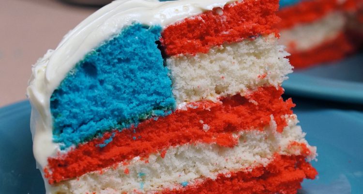 US-flag-cake