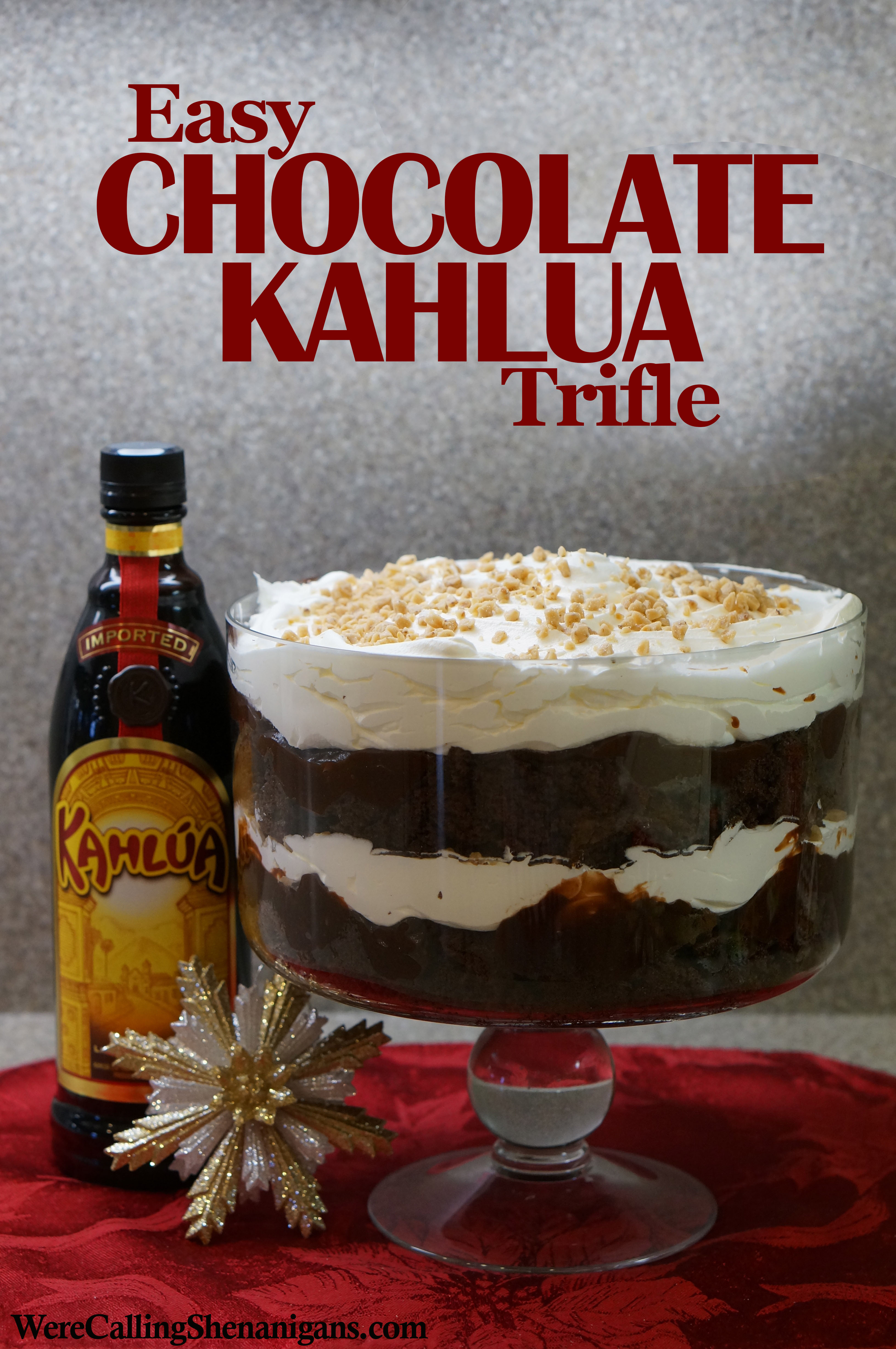 how to make chocolate kahlua trifle
