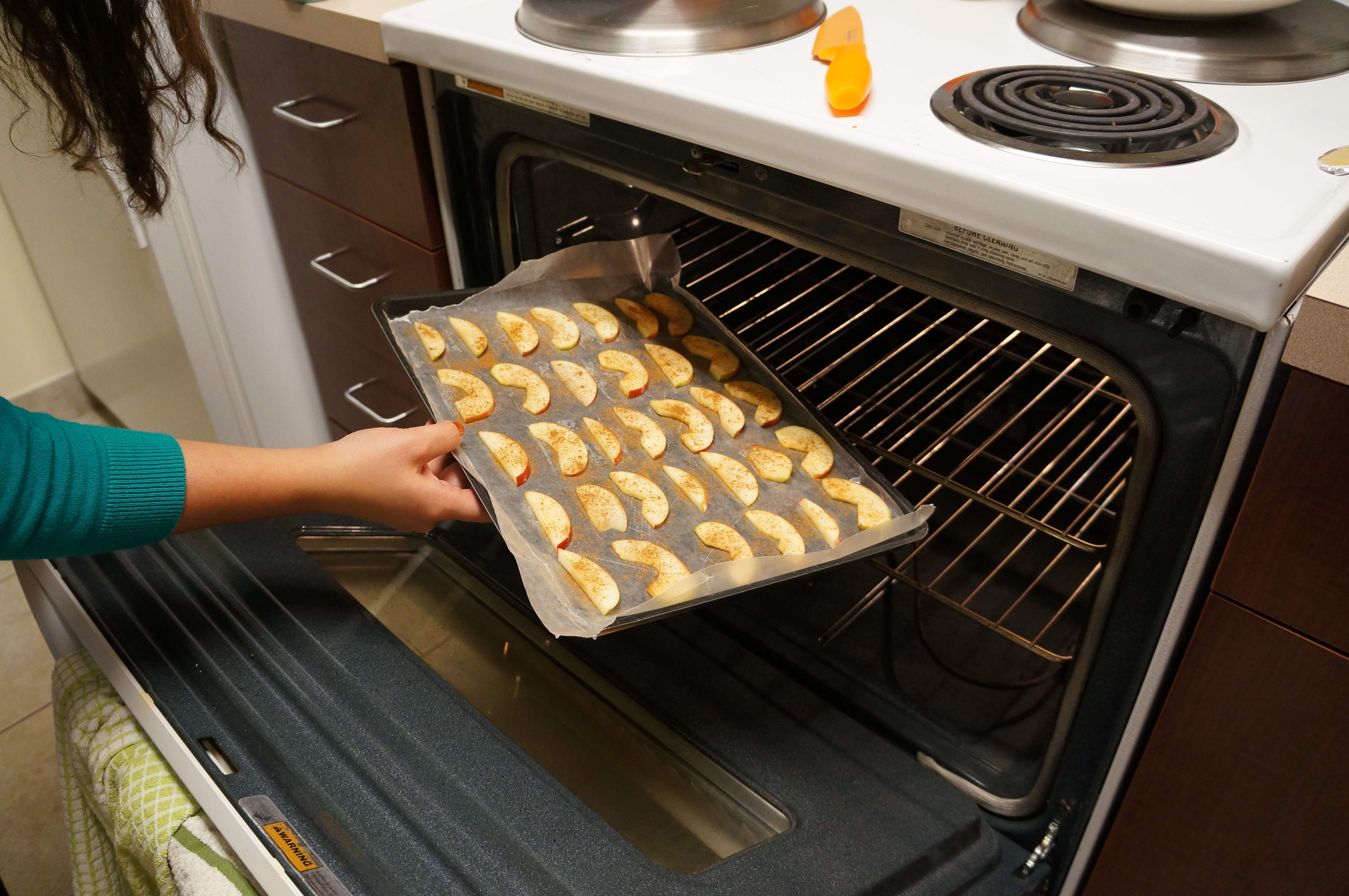 baked cinnamon apple chips