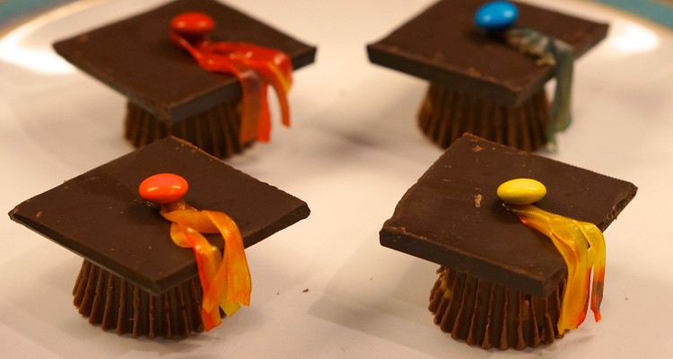 chocolate graduation caps