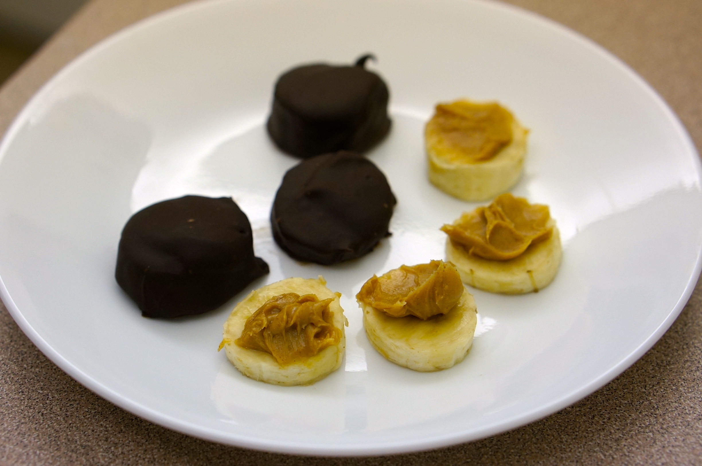 Banana Chocolate Peanut Butter Bites