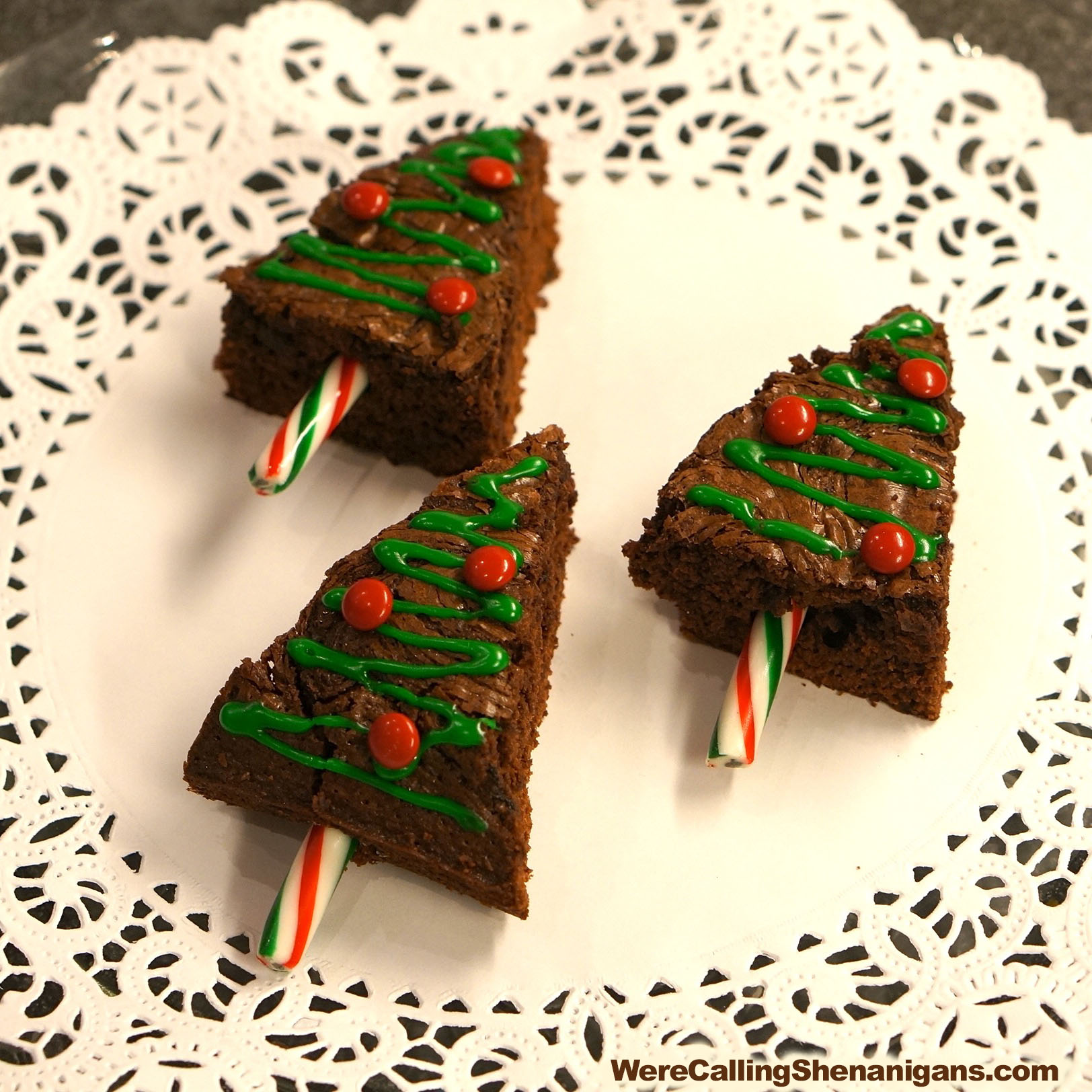 Brownie Christmas Trees