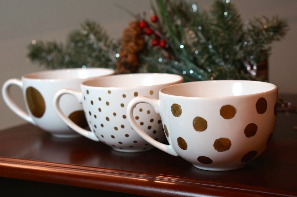 Polka Dot Mug Gold